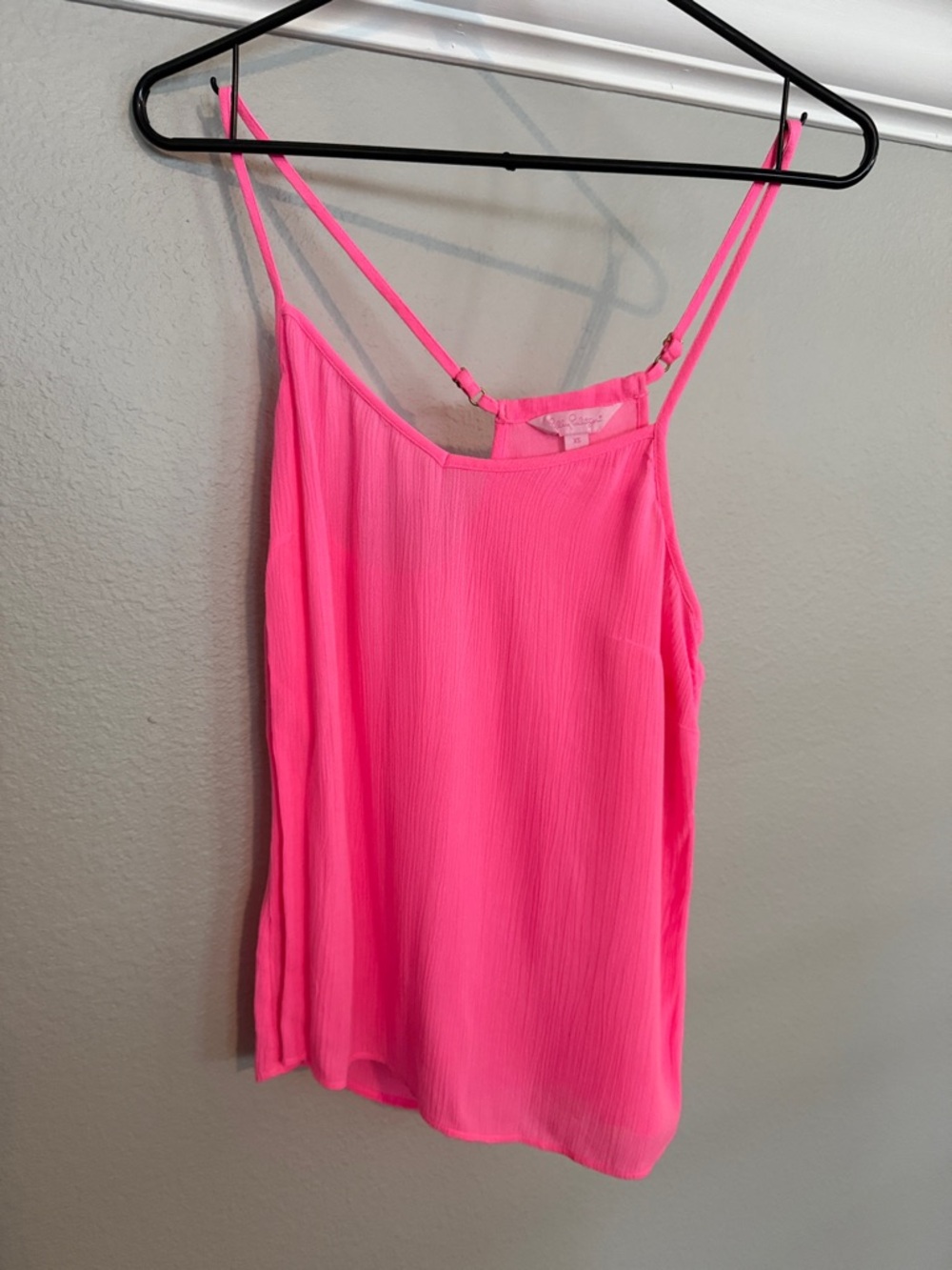 Lilly Pulitzer Bright Pink Spaghetti Strap Cami Top